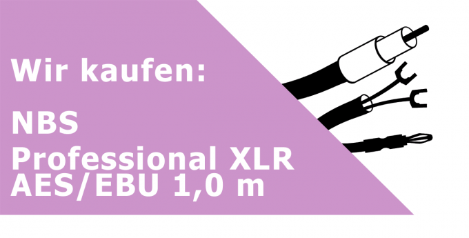 NBS Professional XLR AES/EBU 1,0 m Digitalkabel Ankauf