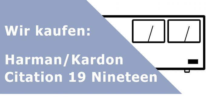 Harman/Kardon Citation 19 Endverstärker Ankauf
