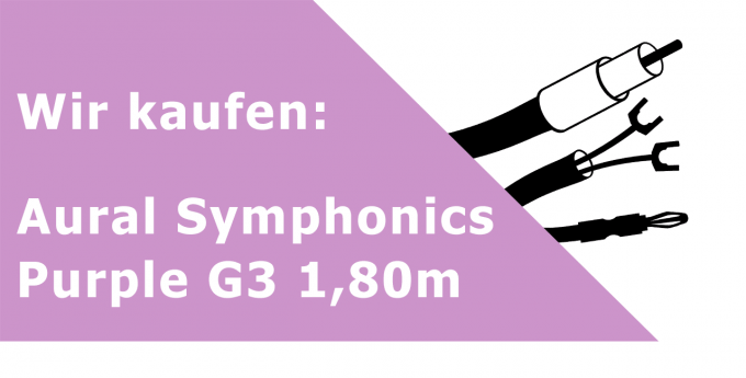 Aural Symphonics Purple G3 1,80m Lautsprecherkabel Ankauf