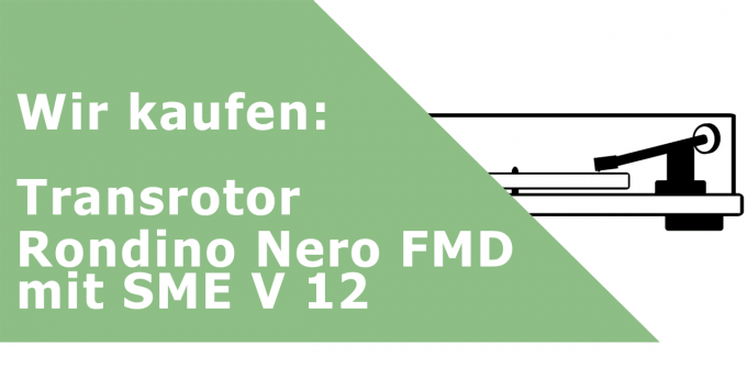 Transrotor Rondino Nero FMD mit SME V 12 Plattenspieler Ankauf