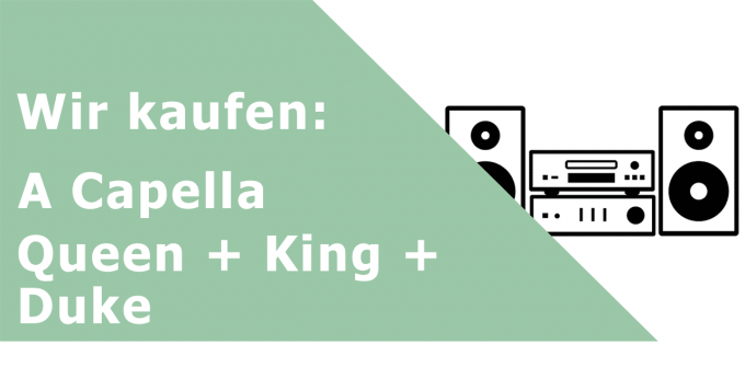 A Capella Queen + King + Duke Komplettanlage mit Lautsprechern Ankauf