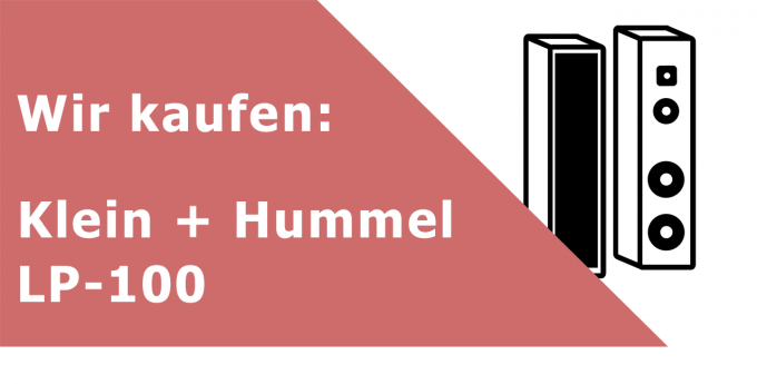 Klein + Hummel LP-100 Lautsprecher Ankauf