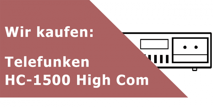 Telefunken HC-1500 High Com Tapedeck Ankauf