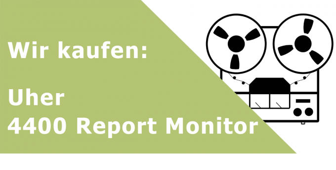 Uher 4400 Report Monitor Tonbandgerät Ankauf