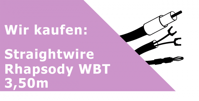 Straightwire Rhapsody WBT 3,50m Gerätekabel Ankauf