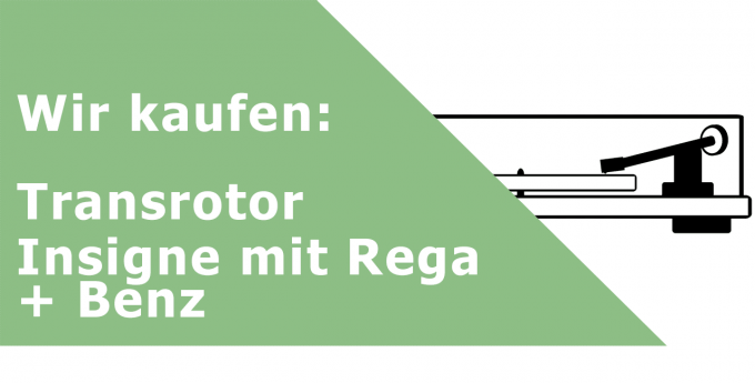 Transrotor Insigne mit Rega Plattenspieler Ankauf