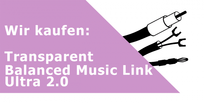 Transparent Balanced Music Link Ultra 2,0m Gerätekabel Ankauf