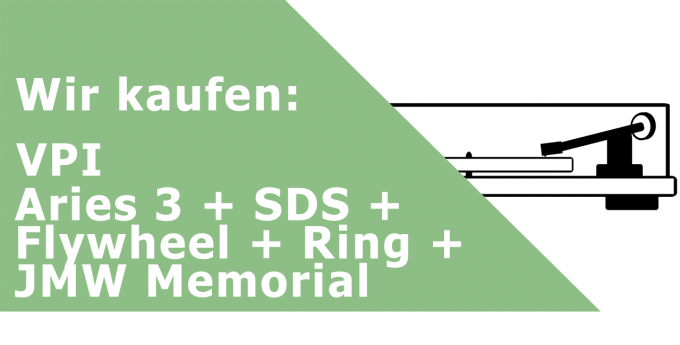 VPI Aries 3 + SDS + Flywheel + Ring + JMW Memorial Plattenspieler Ankauf