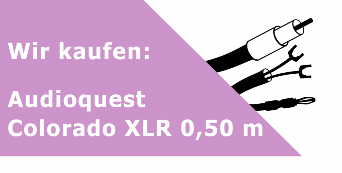 Audioquest Colorado XLR 0,50 m Gerätekabel Ankauf