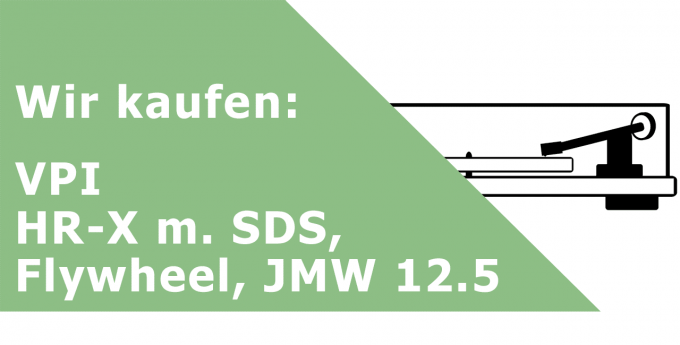 VPI HR-X m. SDS, Flywheel, JMW 12.5 Plattenspieler Ankauf