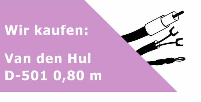 Van den Hul D-501 0,80 m Phonokabel Ankauf