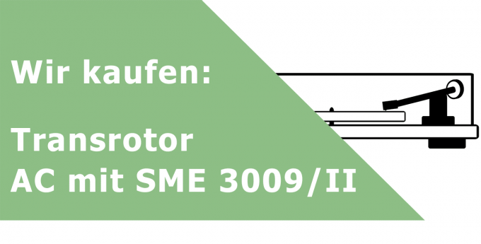 Transrotor AC mit SME 3009/II Plattenspieler Ankauf