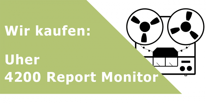 Uher 4200 Report Monitor Tonbandgerät Ankauf