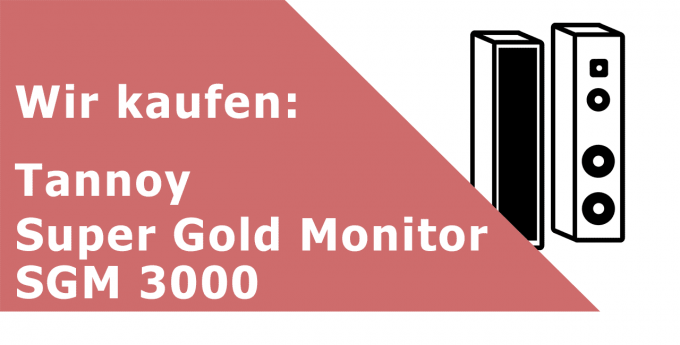 Tannoy Super Gold Monitor SGM 3000 Standlautsprecher Ankauf