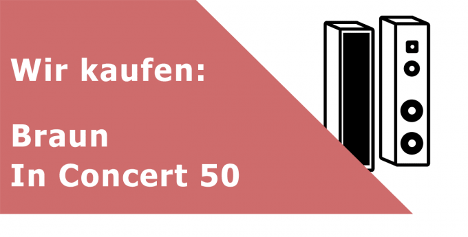Braun In Concert 50 Kompaktlautsprecher Ankauf