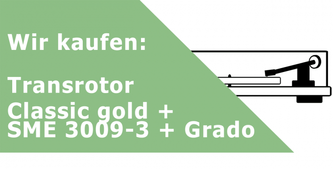 Transrotor Classic gold + SME 3009-3 Plattenspieler Ankauf