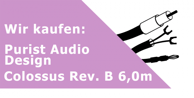 Purist Audio Design Colossus Rev. B 6,0m Gerätekabel Ankauf