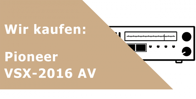 Pioneer VSX-2016 AV Receiver Ankauf
